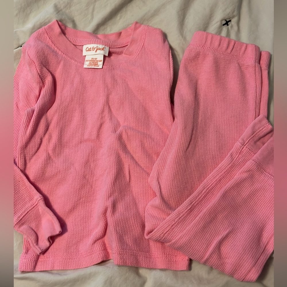 Toddler girls matching long sleeve shirt & legging set